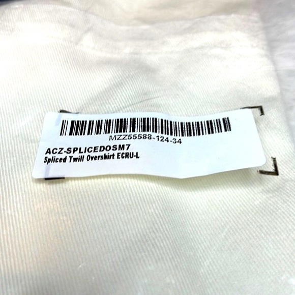 NWT Boohoo Man Sliced Twill Overshirt / Shirt Jacket - Picture 11 of 11